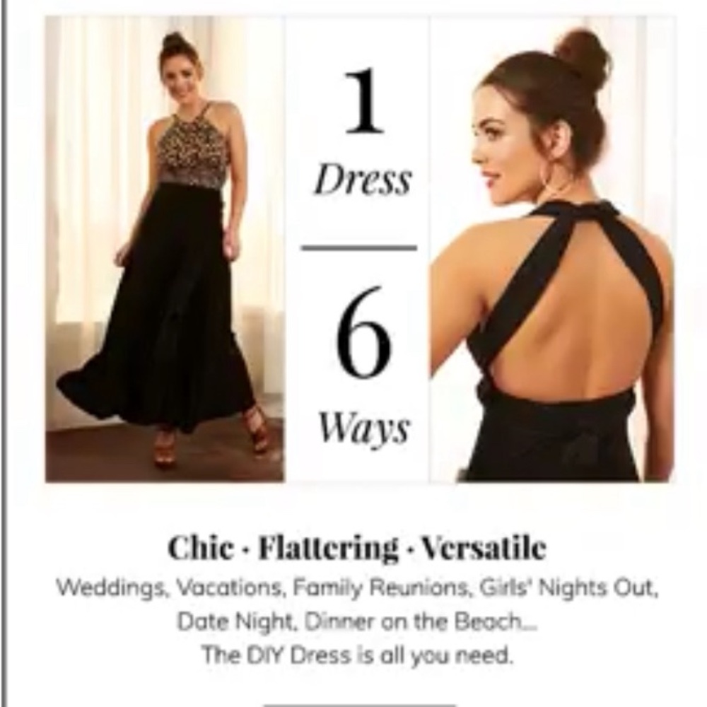 Ruby Ribbon, 6 in 1 dress. Beautiful L/XL never worn